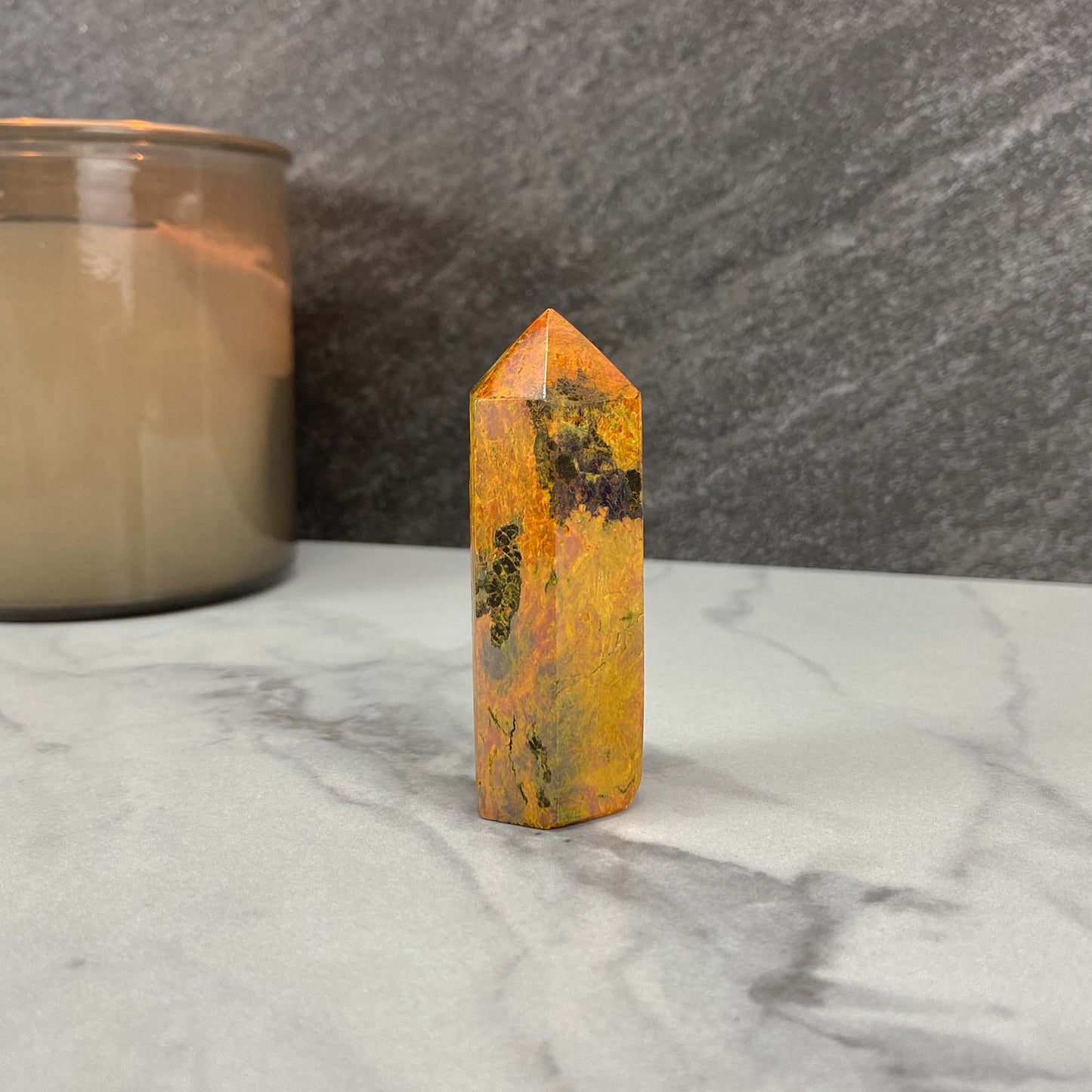 *Rare* Polished Realgar and Orpiment Tower
