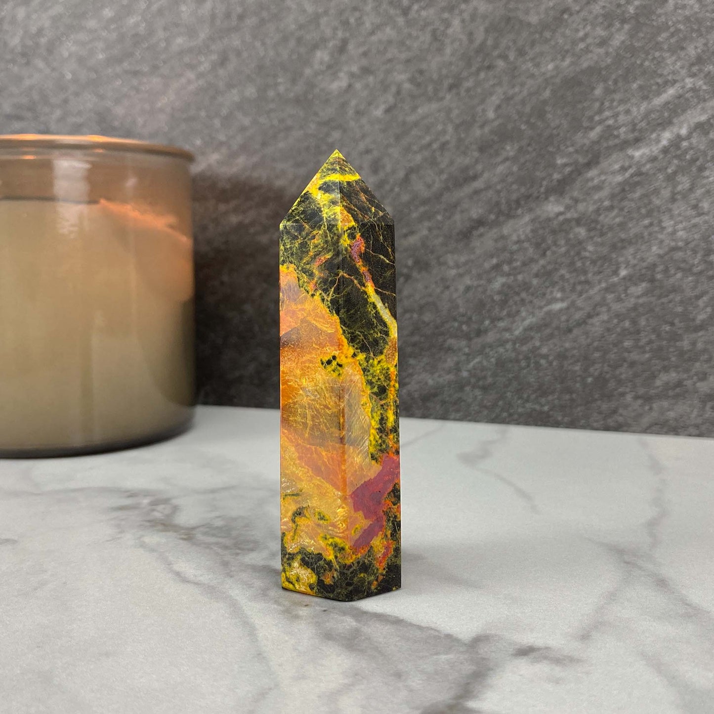 High Quality Polished Realgar and Orpiment Tower