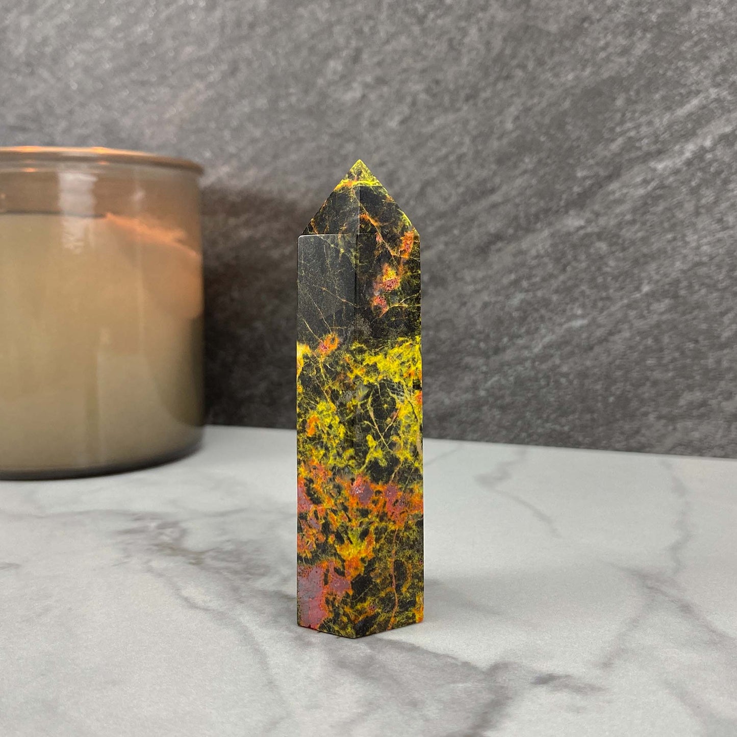 High Quality Polished Realgar and Orpiment Tower