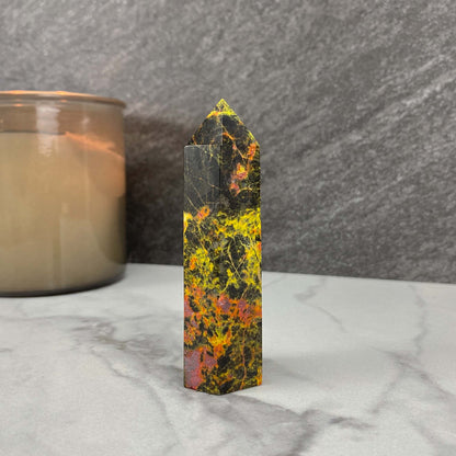 High Quality Polished Realgar and Orpiment Tower
