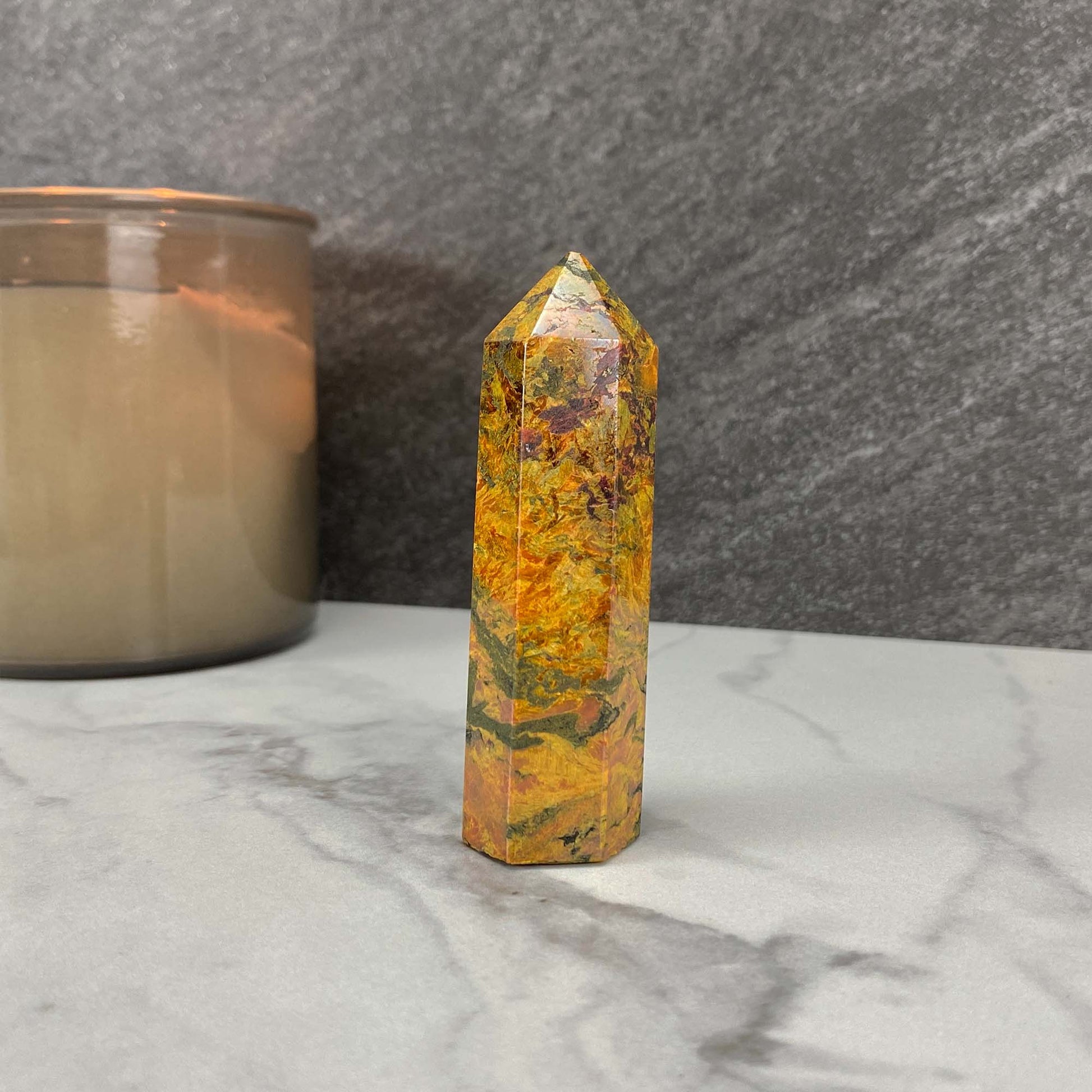High Quality Polished Realgar and Orpiment Tower