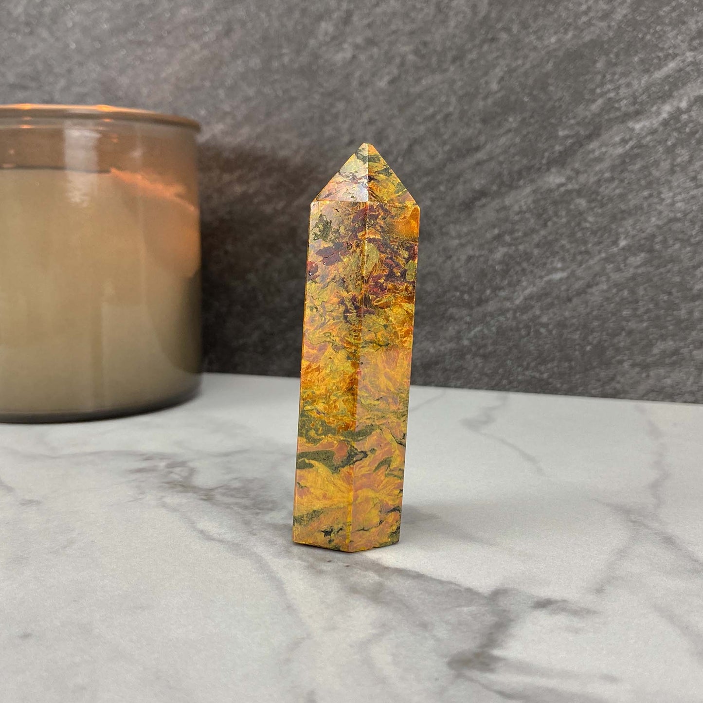 High Quality Polished Realgar and Orpiment Tower