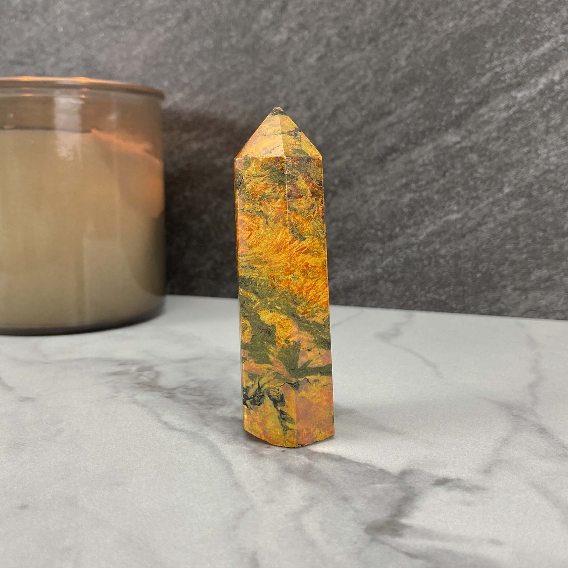 High Quality Polished Realgar and Orpiment Tower
