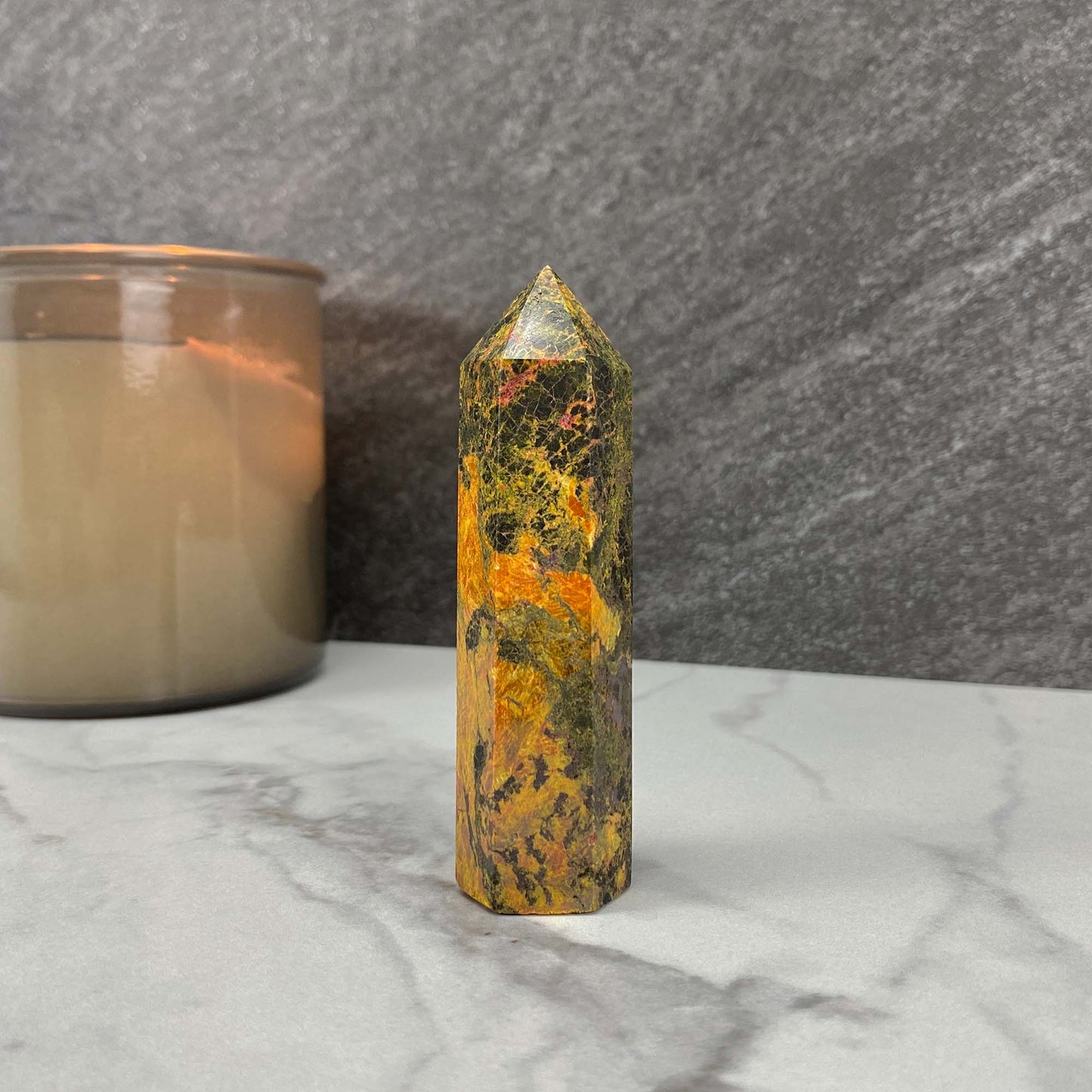High Quality Polished Realgar and Orpiment Tower