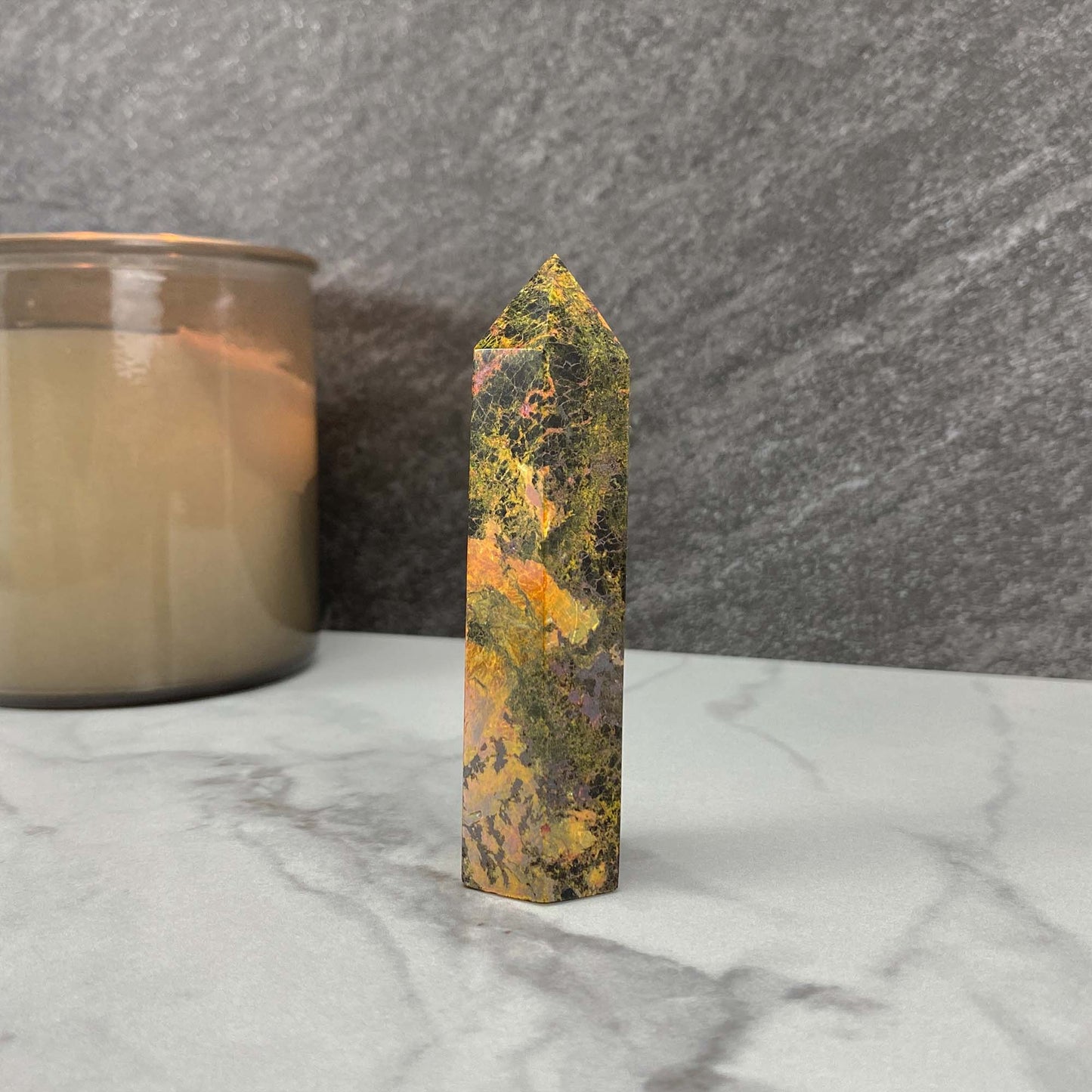 High Quality Polished Realgar and Orpiment Tower