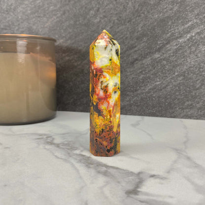 High Quality Polished Realgar and Orpiment Tower