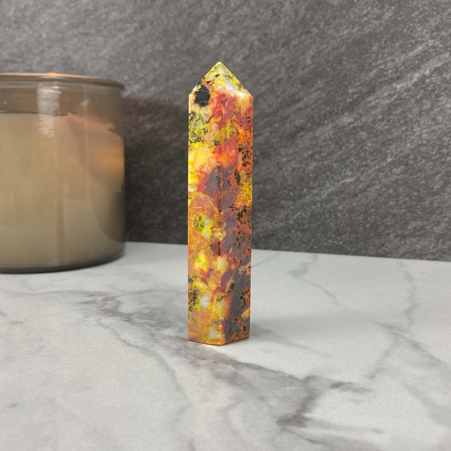 High Quality Polished Realgar and Orpiment Tower
