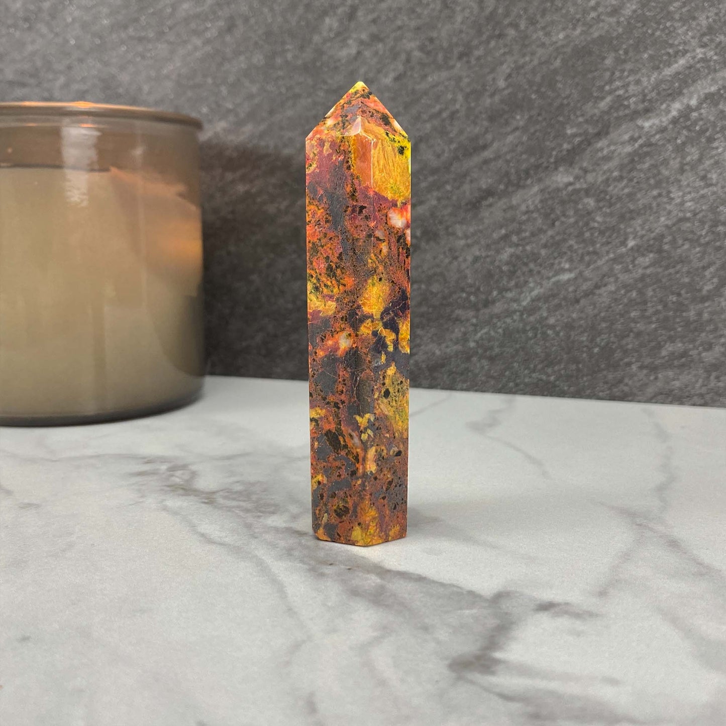 High Quality Polished Realgar and Orpiment Tower