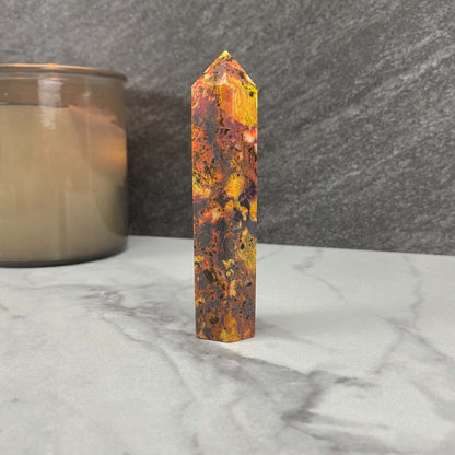 High Quality Polished Realgar and Orpiment Tower
