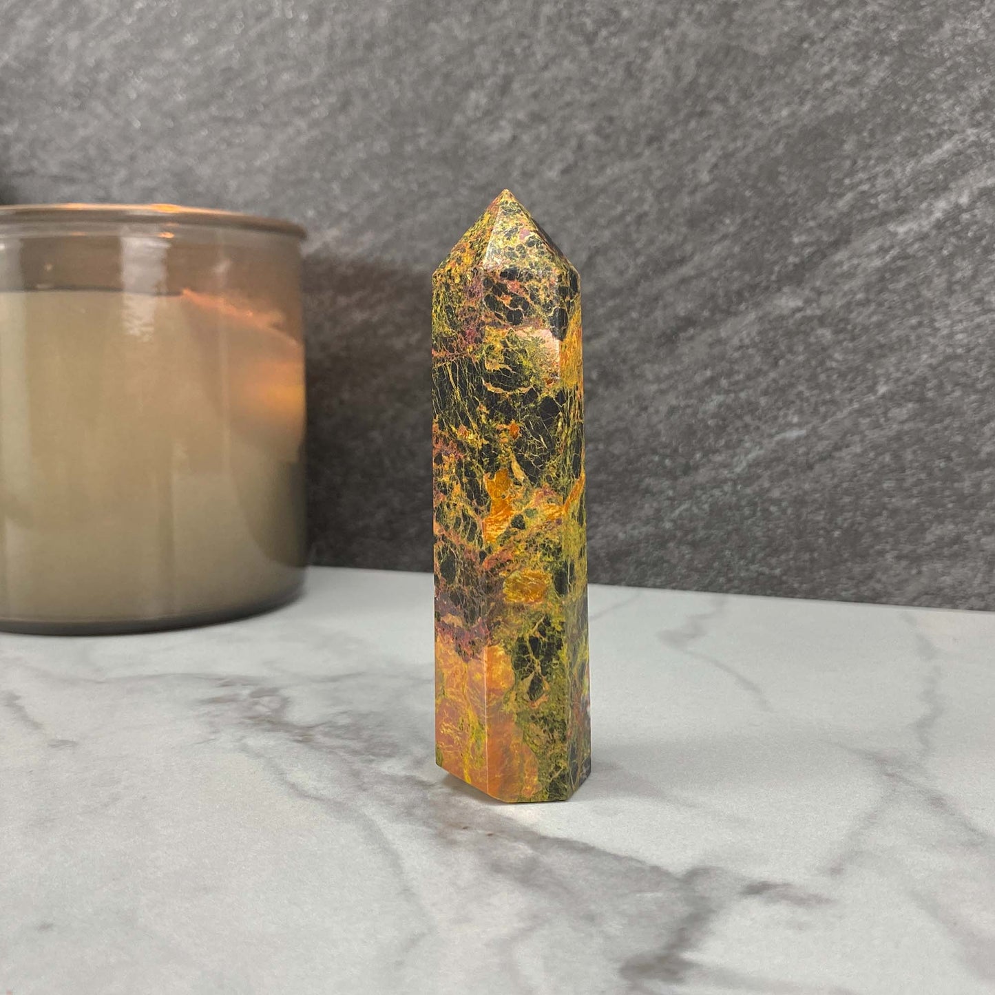High Quality Polished Realgar and Orpiment Tower