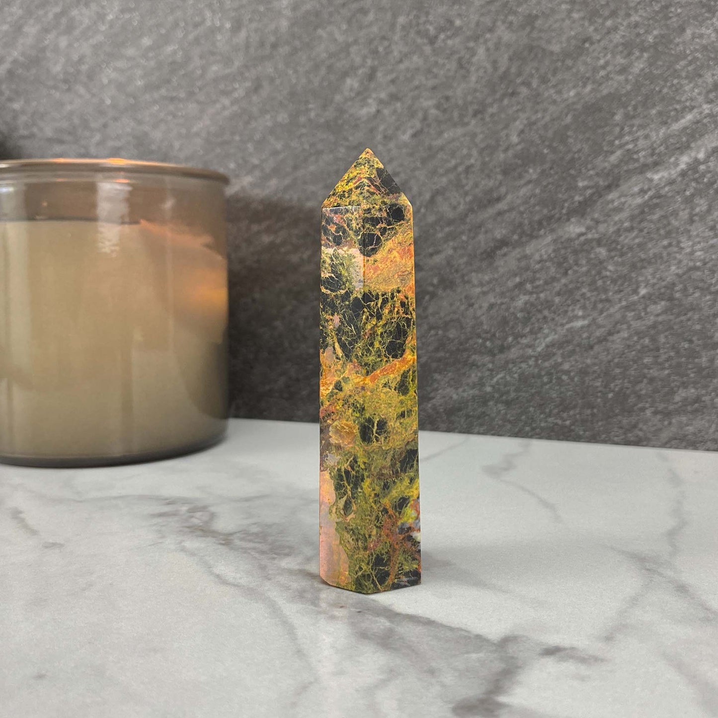 High Quality Polished Realgar and Orpiment Tower