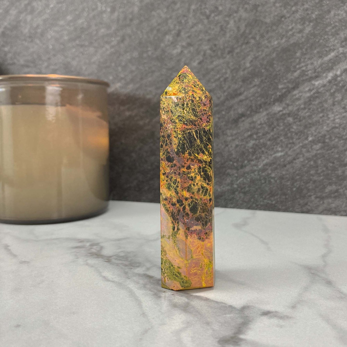 High Quality Polished Realgar and Orpiment Tower