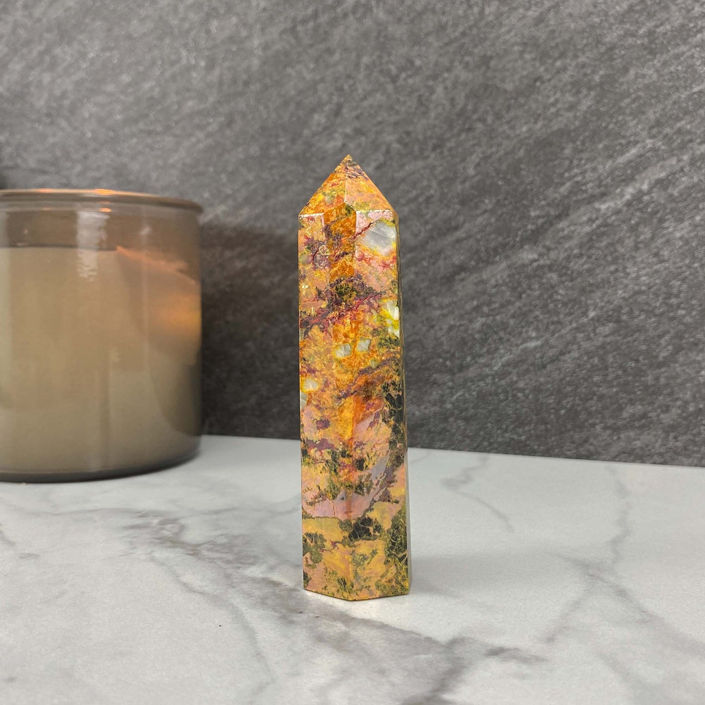 High Quality Polished Realgar and Orpiment Tower