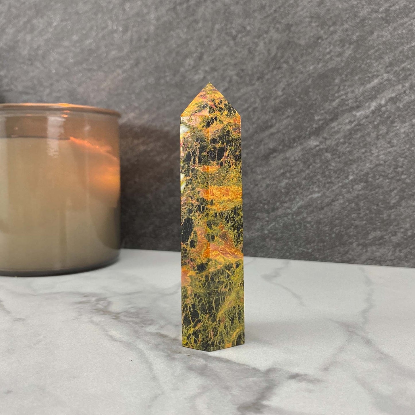 High Quality Polished Realgar and Orpiment Tower