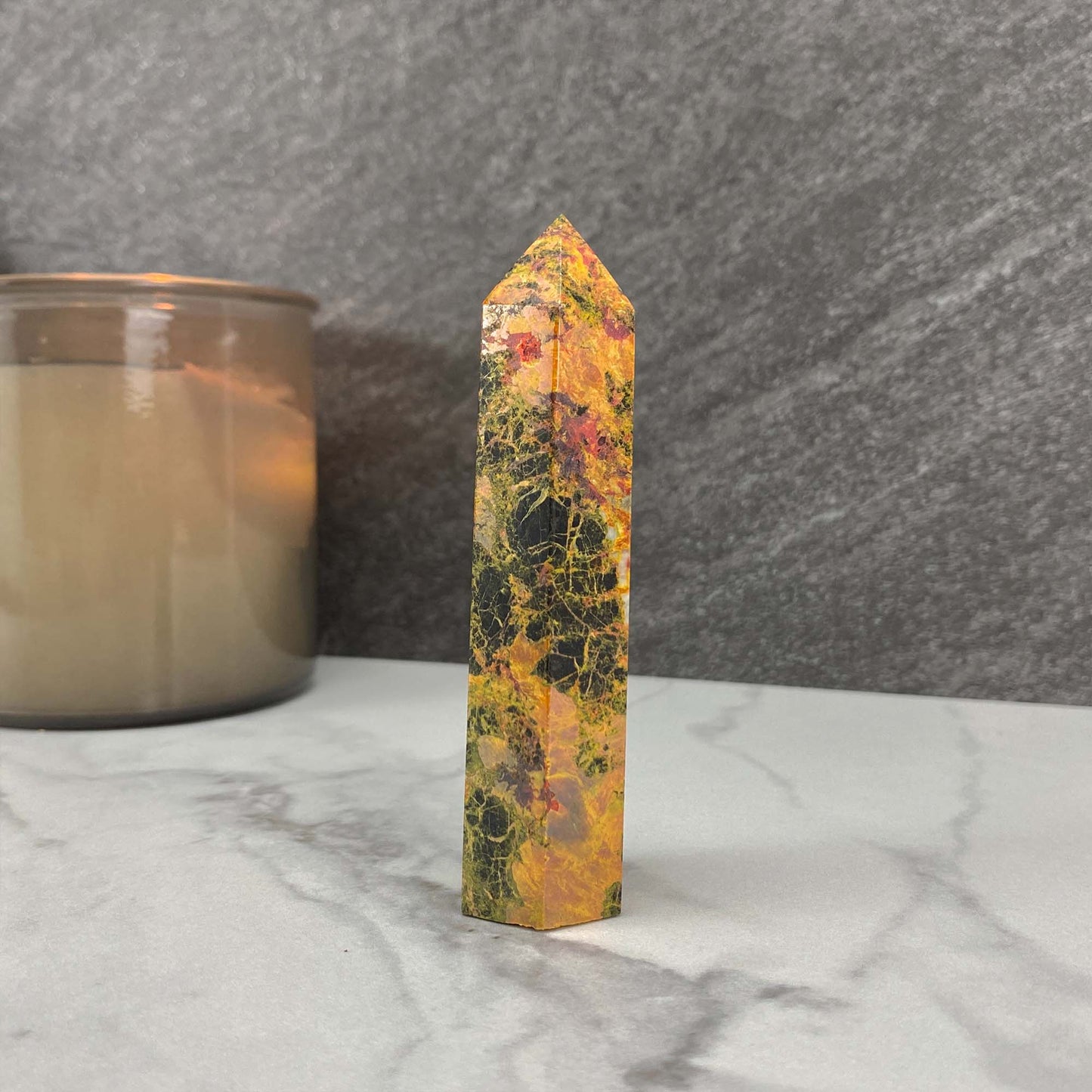High Quality Polished Realgar and Orpiment Tower