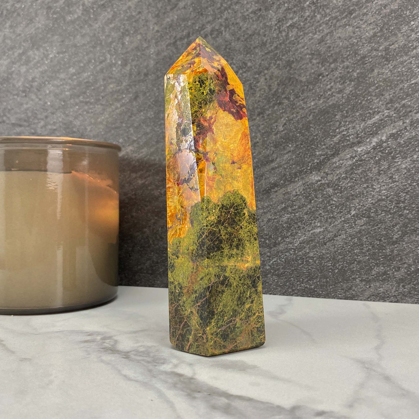 High Quality Polished Realgar and Orpiment Tower