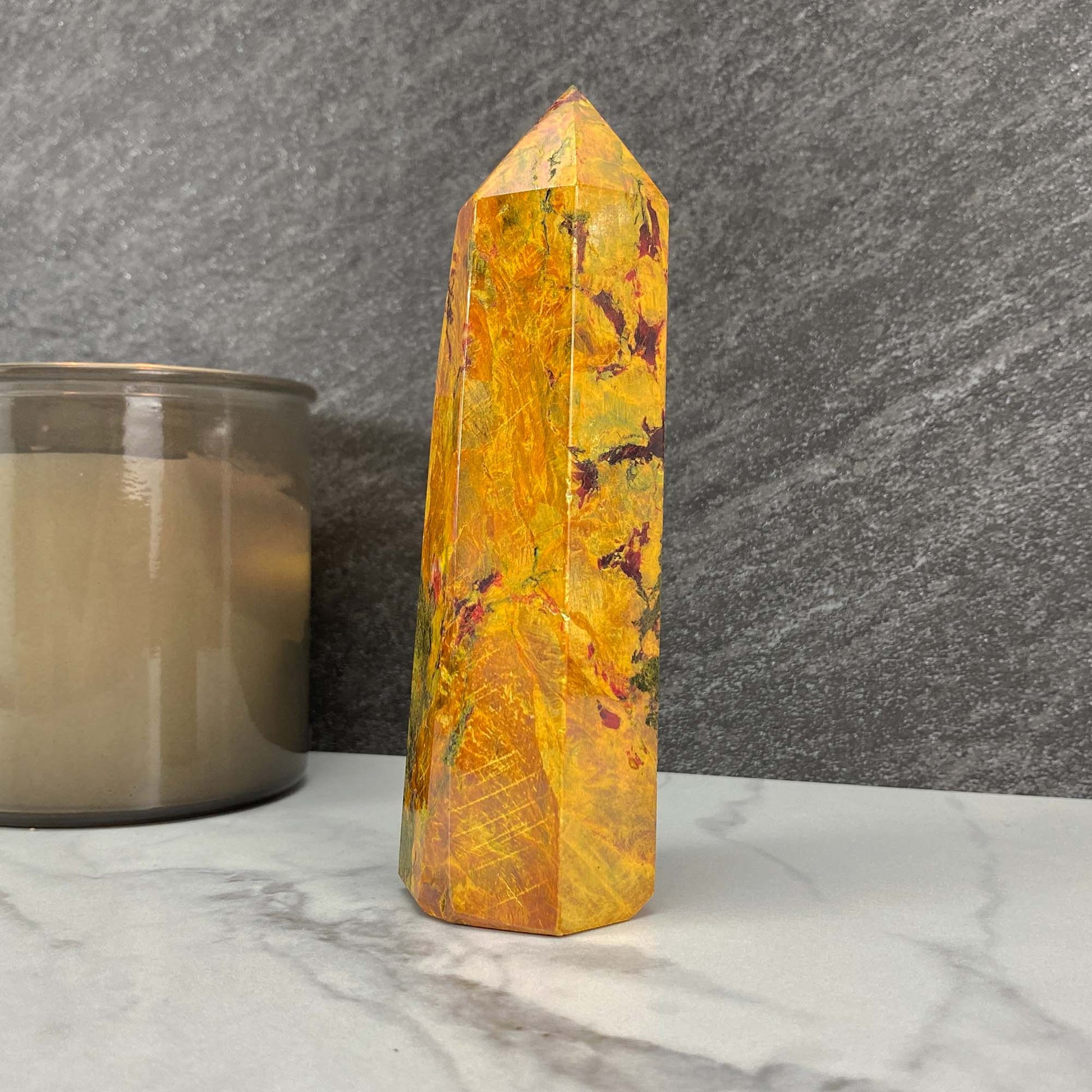 High Quality Polished Realgar and Orpiment Tower