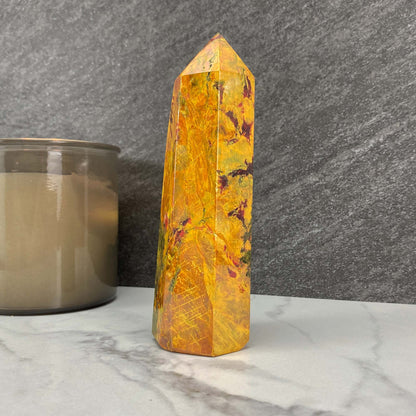 High Quality Polished Realgar and Orpiment Tower