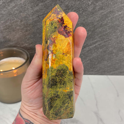 High Quality Polished Realgar and Orpiment Tower