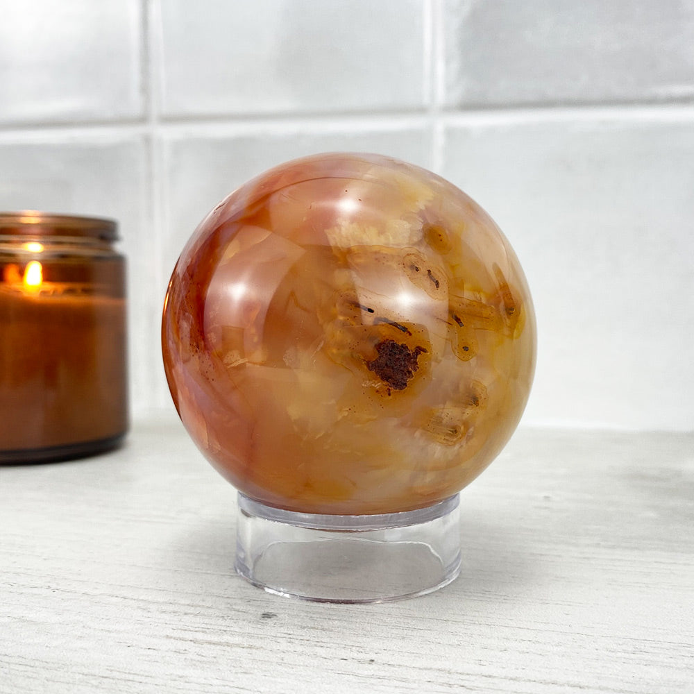 Polished Red Agate Sphere