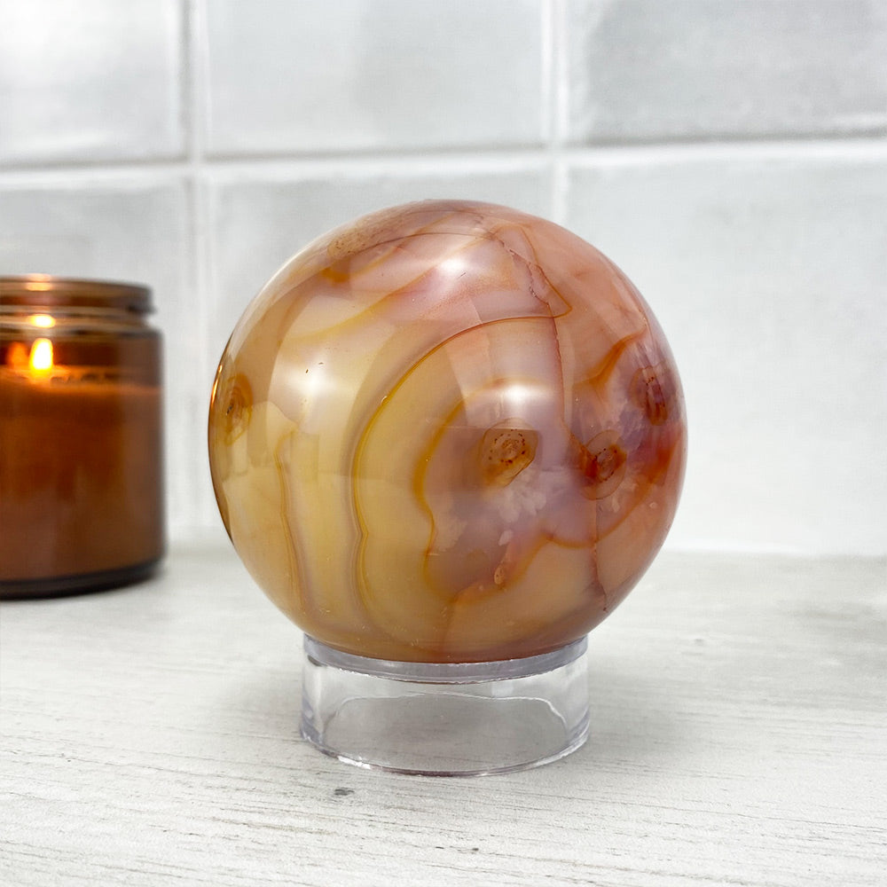 Polished Red Agate Sphere