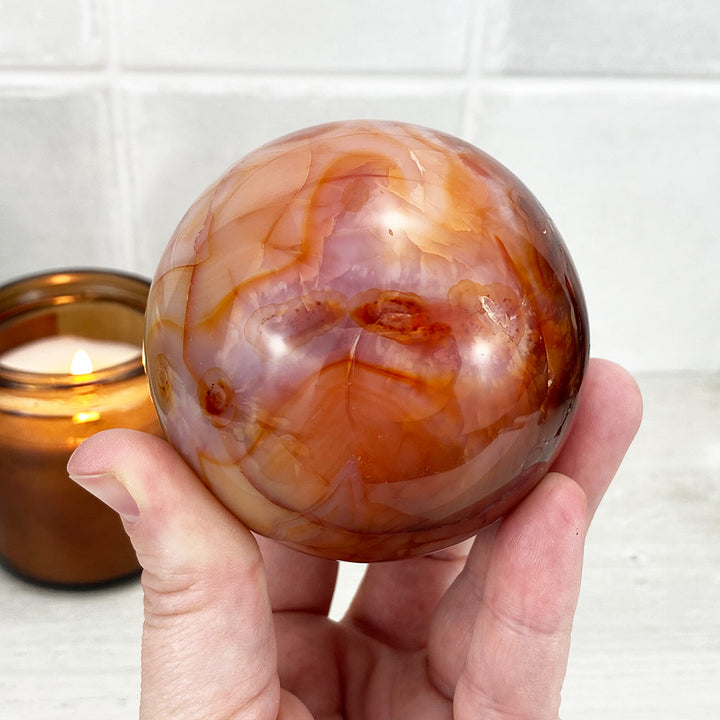 Polished Red Agate Sphere