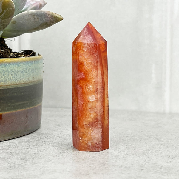 red agate tower