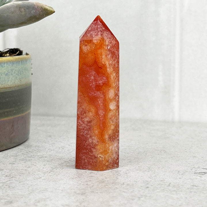 red agate tower