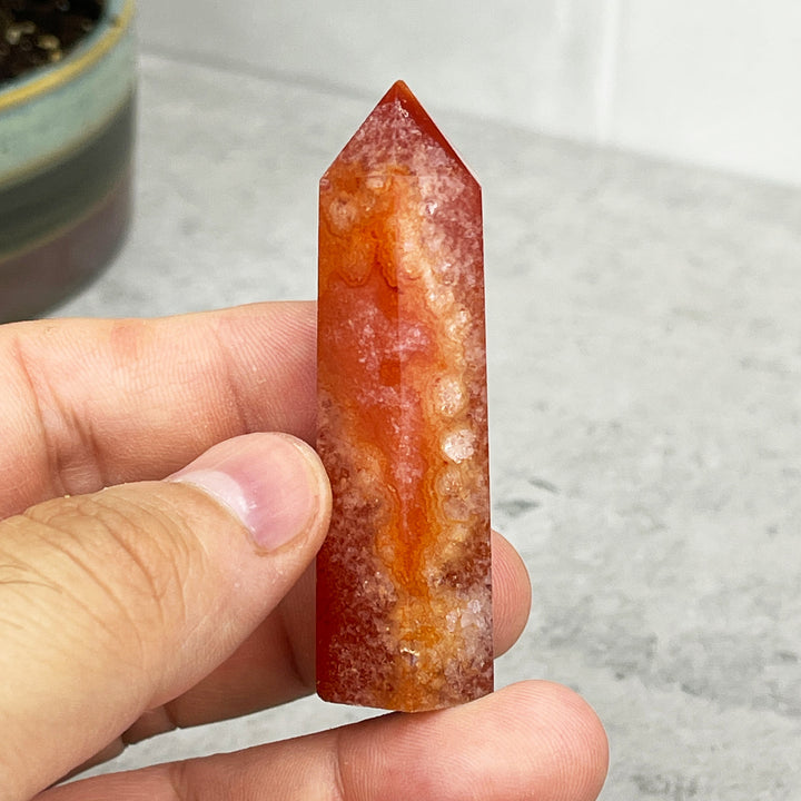 red agate tower