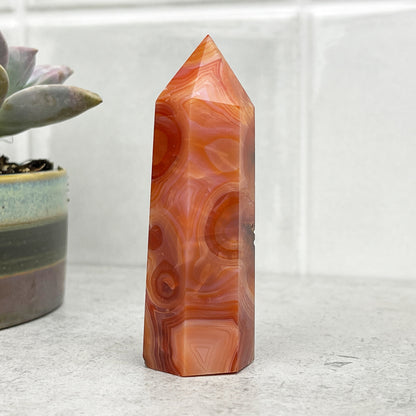 red agate tower