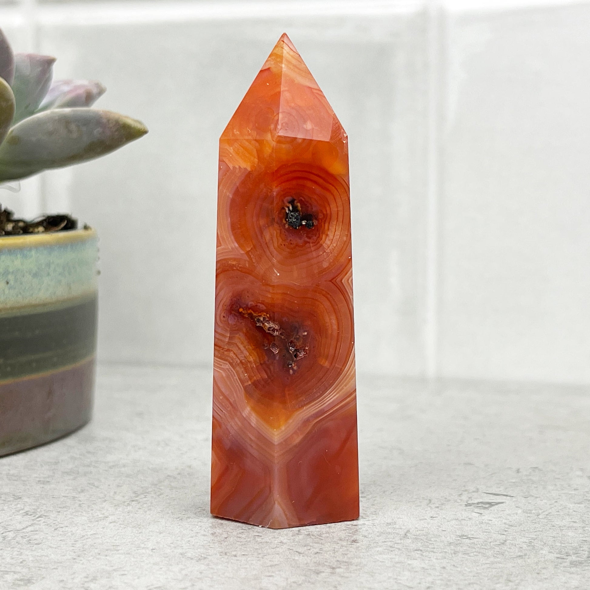 red agate tower