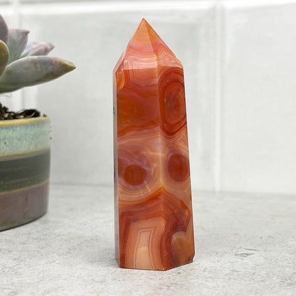 red agate tower