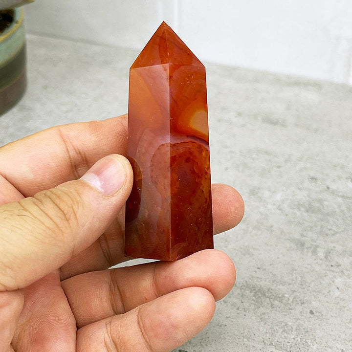 Polished Red Agate Tower