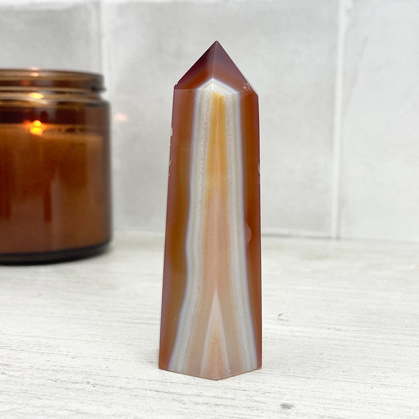 Polished Red Agate Tower