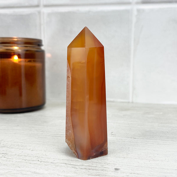 Polished Red Agate Tower