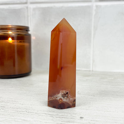Polished Red Agate Tower