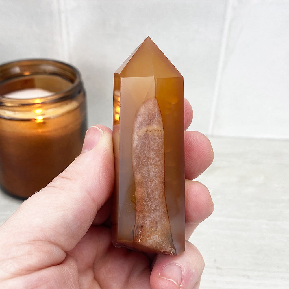 Polished Red Agate Tower