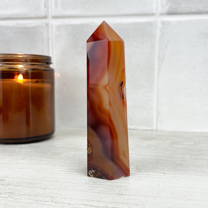 Polished Red Agate Tower