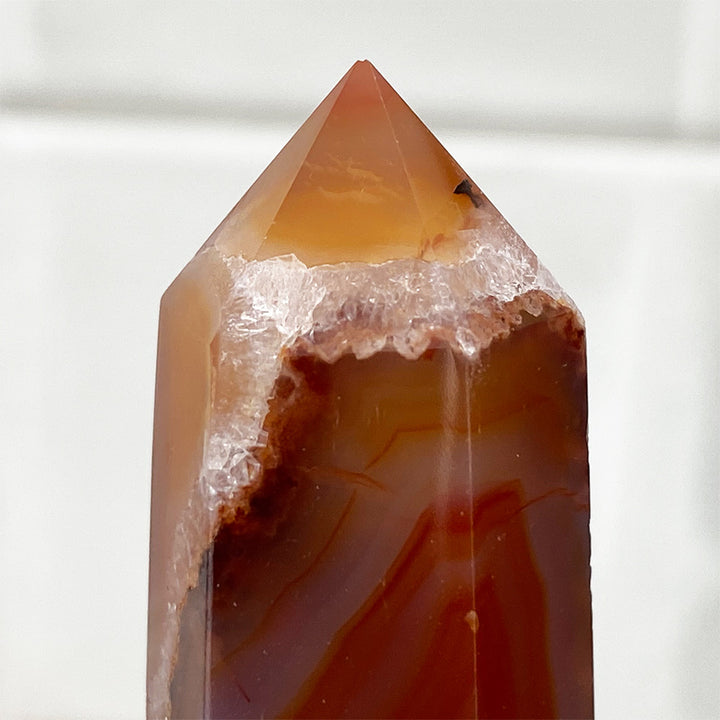 Polished Red Agate Tower