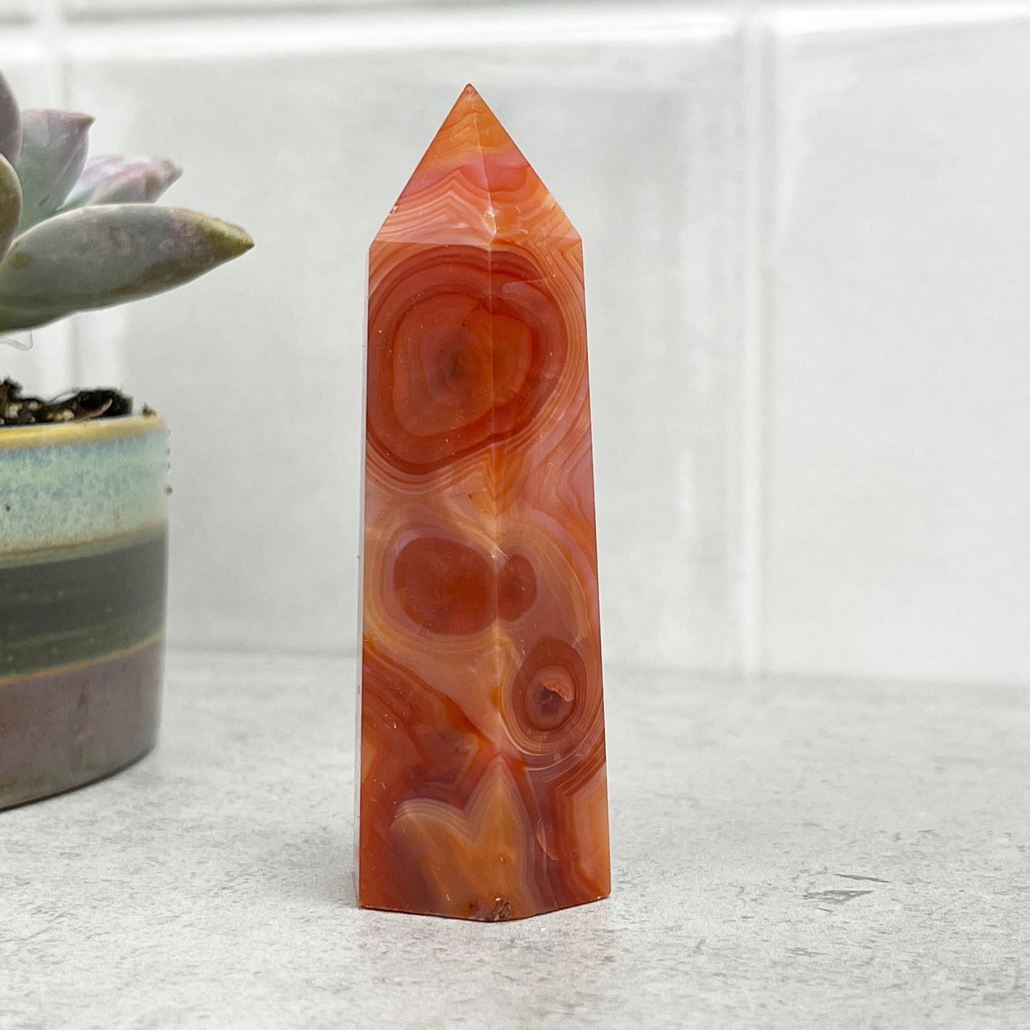 red agate tower