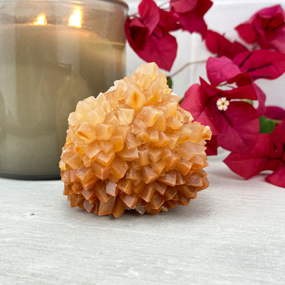 Natural Orange Calcite Cluster