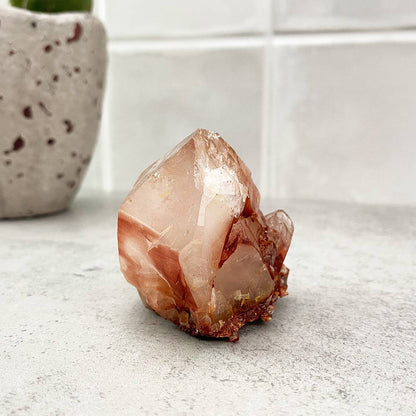 red quartz crystal point