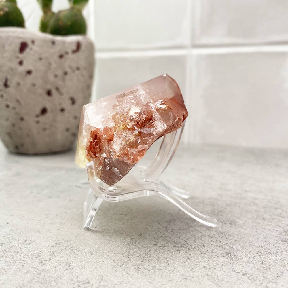 red quartz crystal point