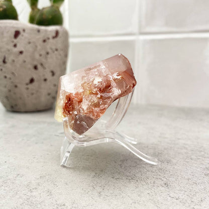 red quartz crystal point