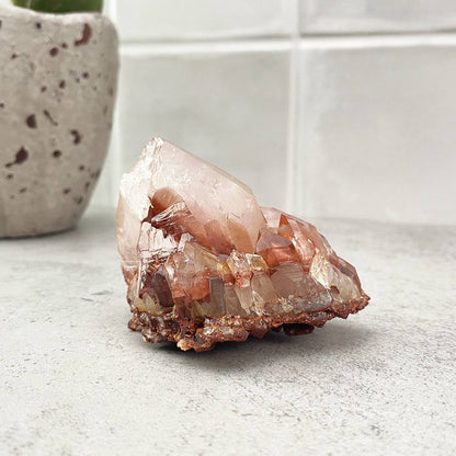 red quartz crystal point