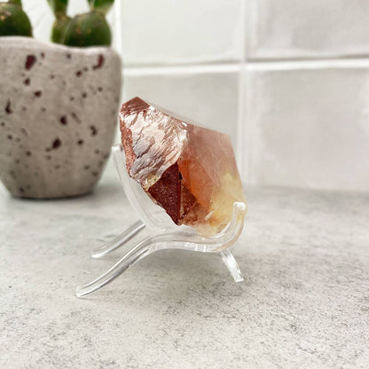 red quartz crystal point