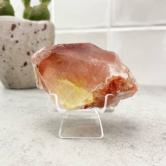 red quartz crystal point
