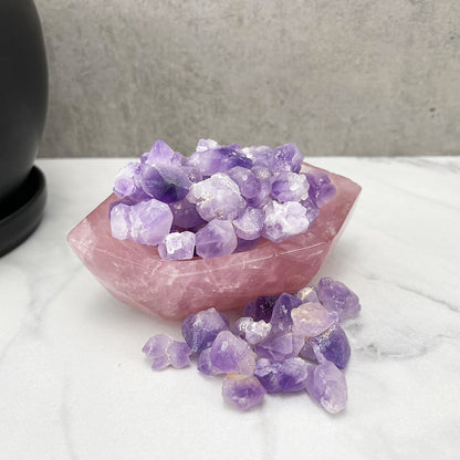 High Quality Polished Rose Quartz Bowl