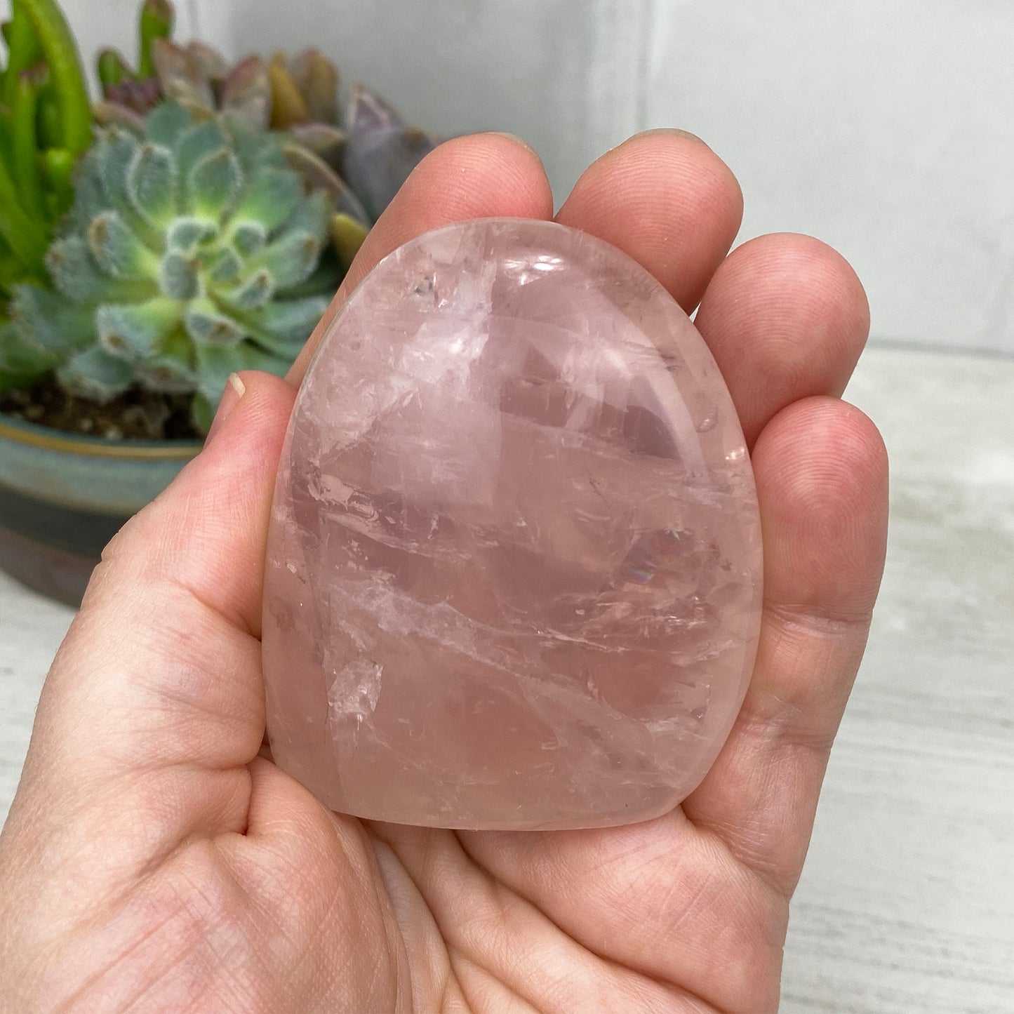 rose quartz freeform