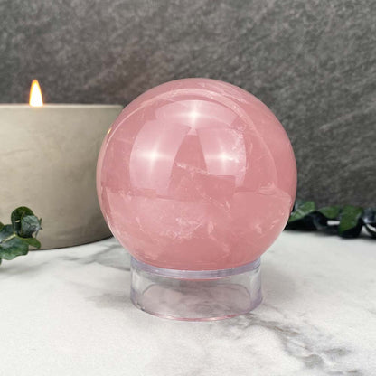 Rose Quartz Crystal Sphere